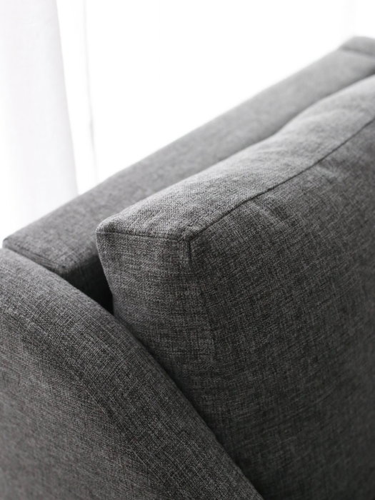 Atelier Del Sofa Nordi Sofá de 3 Plazas de Madera - Gris Atelier Del Sofa Nordi Sofá de 3 Plazas de Madera - Gris
